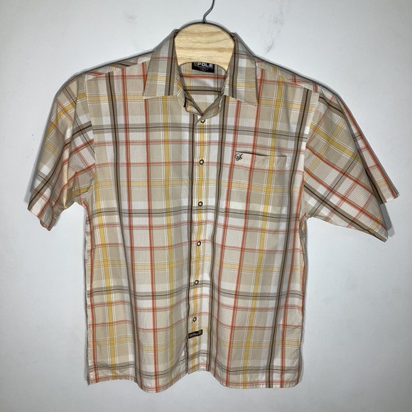 Southpole Mens Short Sleeve Button Up Shirt Plaid Size Large - Picture 2 of 7